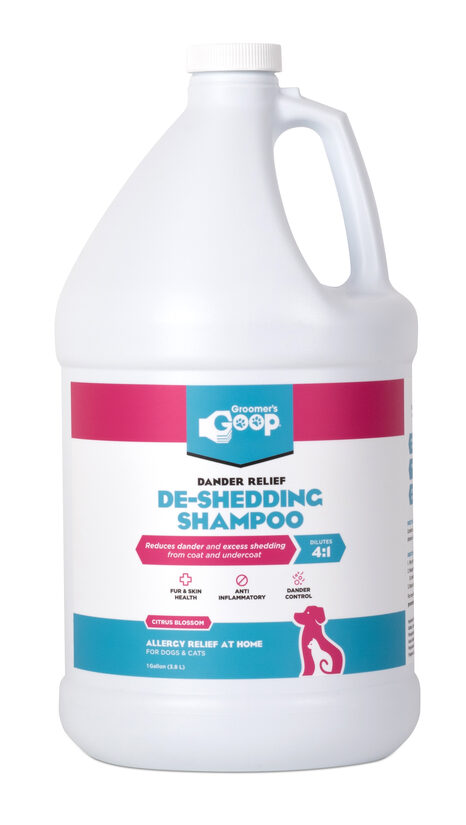 Groomer´s Goop Dander Relief De-Shedding Shampoo 4:1, 3800ml - для уменьшения избыточной перхоти и линьки